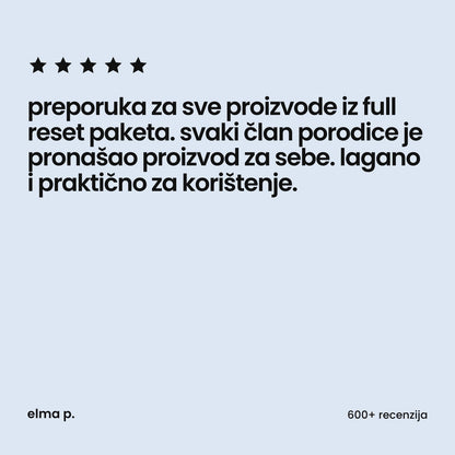 recenzija kupca - full reset paket