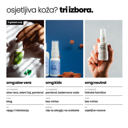 omg:aloe vera + zeleni čaj - osjetljiva koza