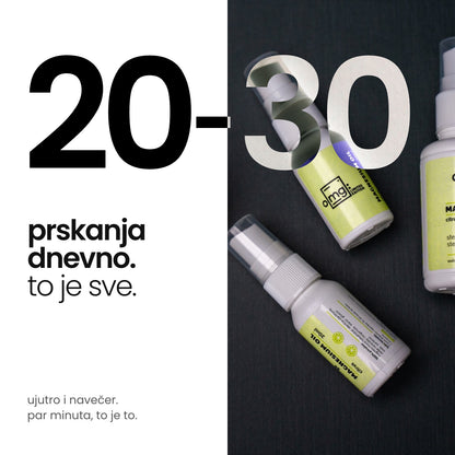 omg limun narandža: 10-15 prskanja ujutro i 10-15 navečer